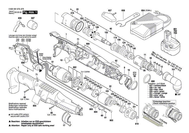 New Genuine Bosch 3601119370 Manufacturer's nameplate