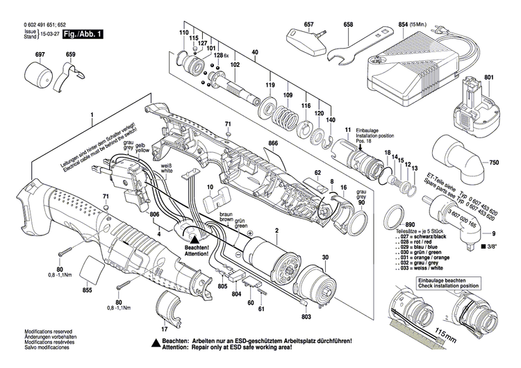 New Genuine Bosch 3601119375 Nameplate