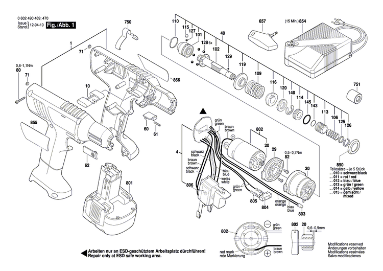 New Genuine Bosch 3601119428 Manufacturer's nameplate