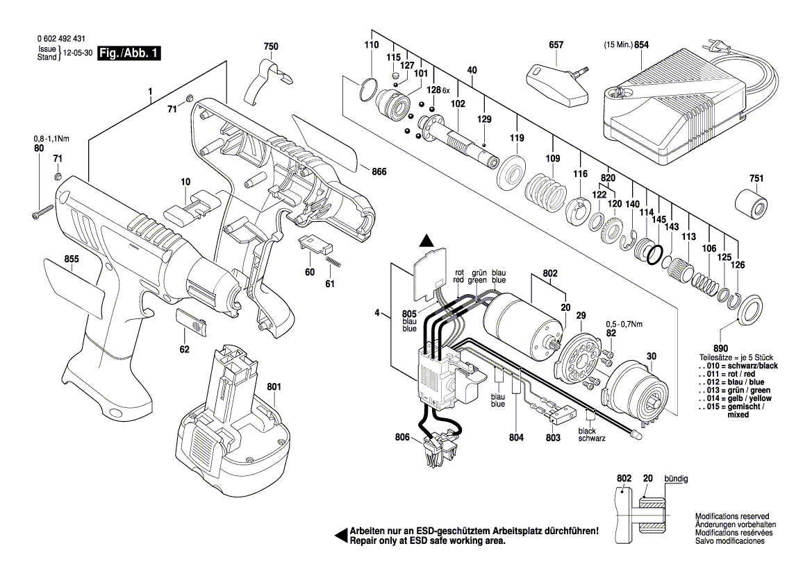New Genuine Bosch 3601119452 Manufacturer's nameplate