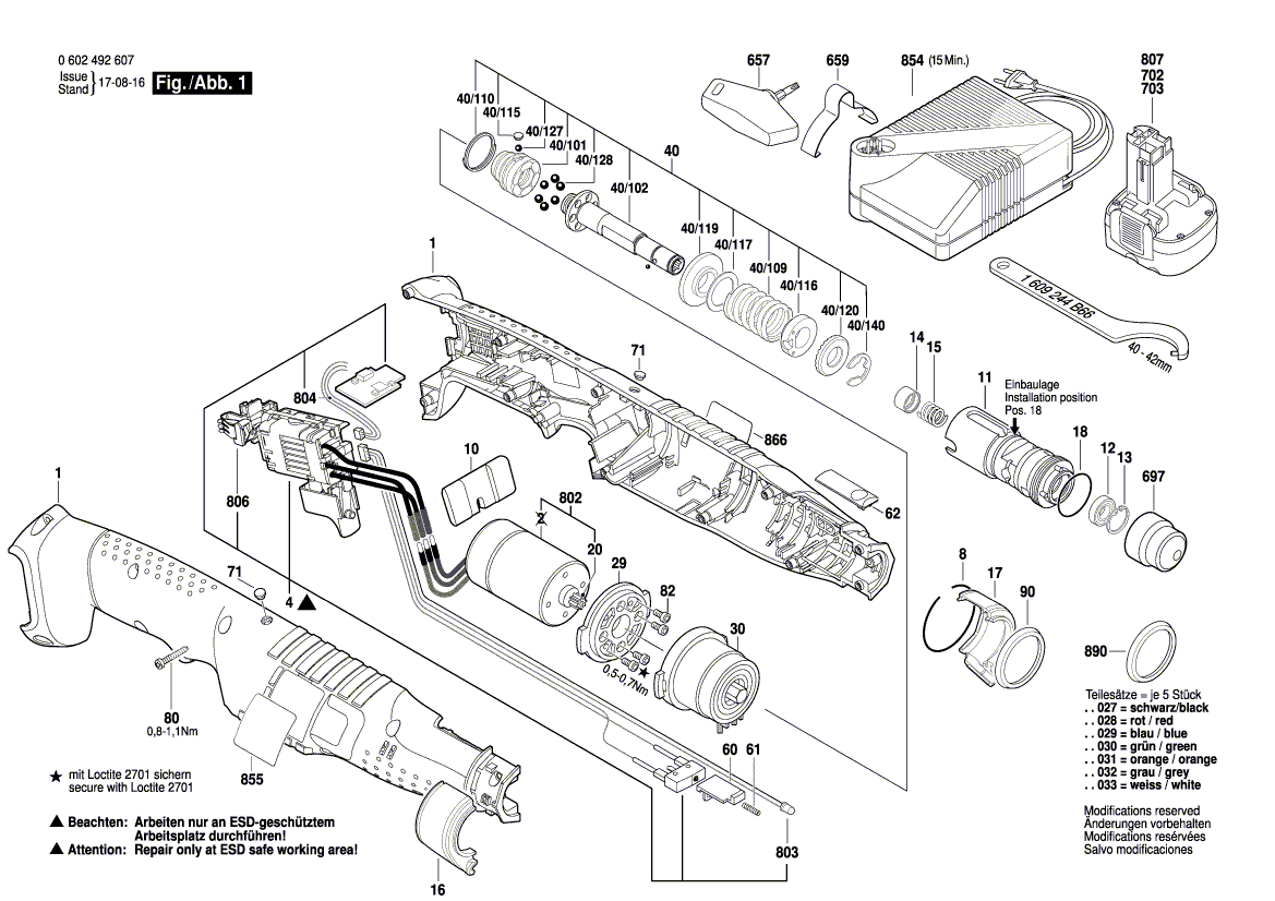 New Genuine Bosch 3601119474 Nameplate