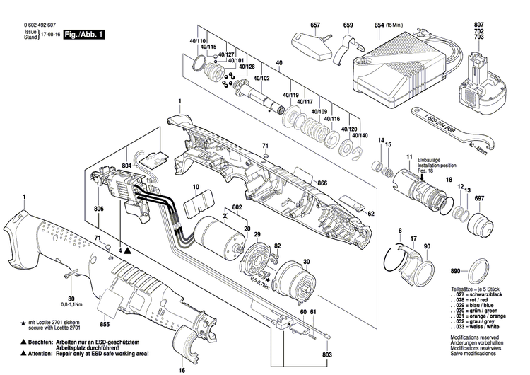 New Genuine Bosch 3601119474 Nameplate