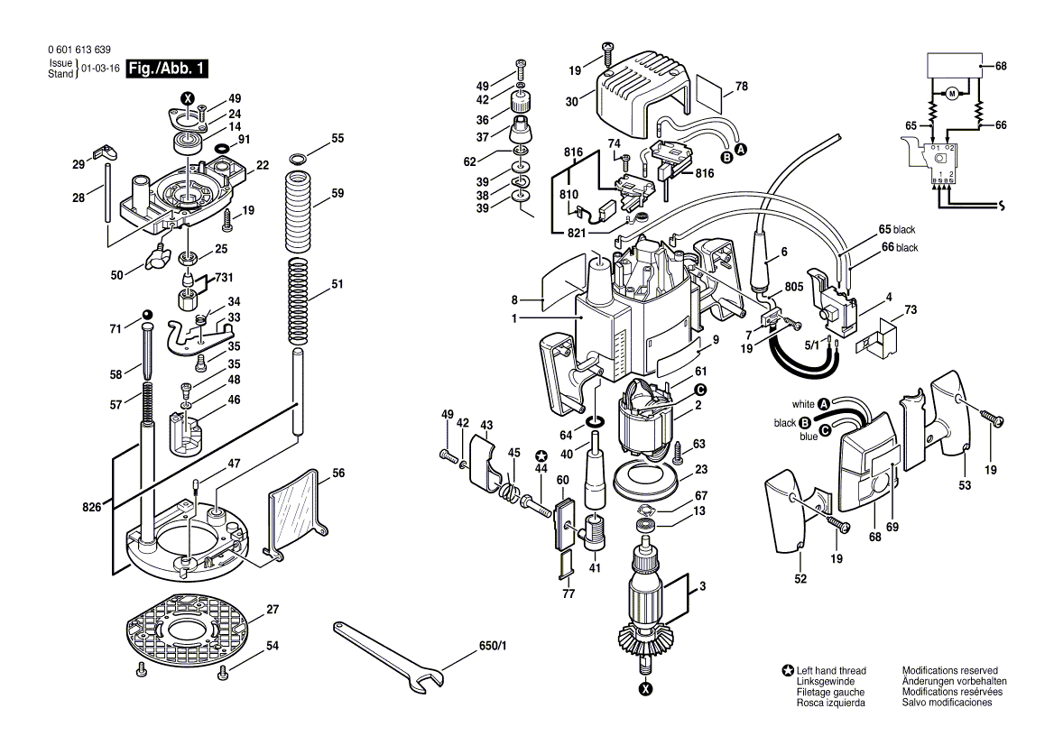 New Genuine Bosch 3601119816 Reference Plate