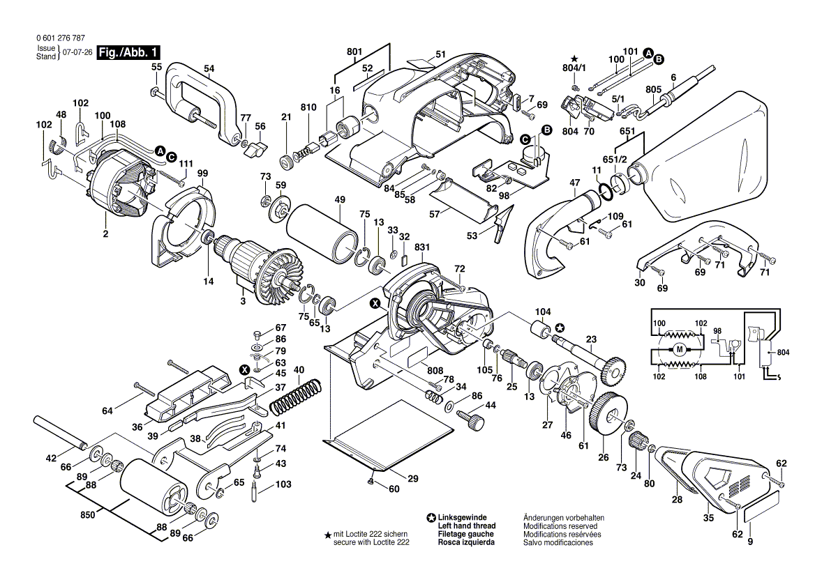 New Genuine Bosch 3601253503 Holding Spring