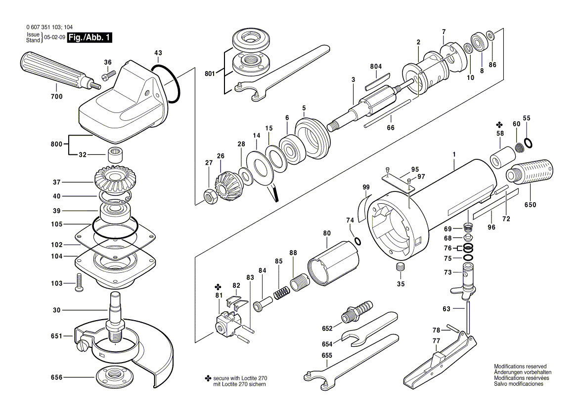 New Genuine Bosch 3601902003 Control Lever