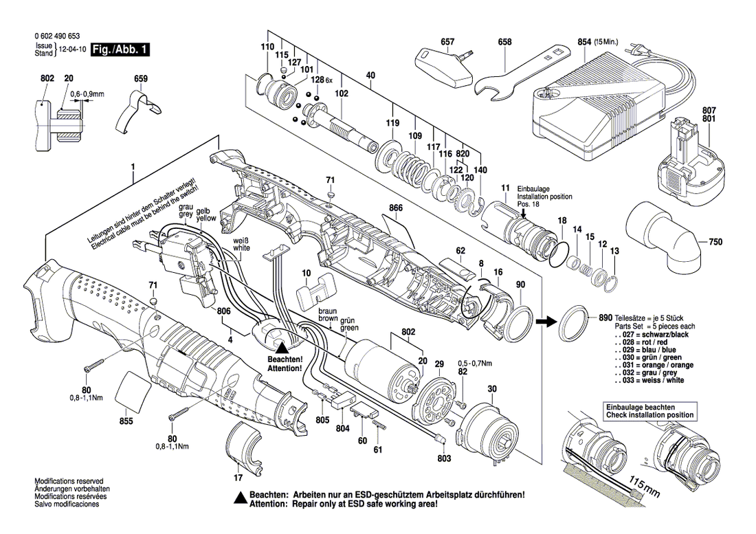 New Genuine Bosch 3601923022 Switching Element