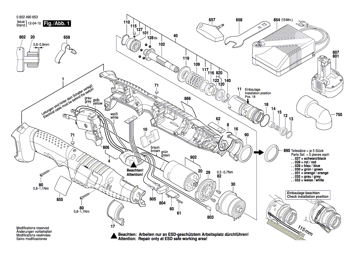 New Genuine Bosch 3601923029 Pusher