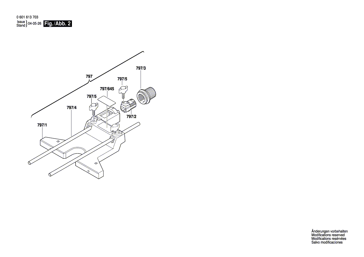 New Genuine Bosch 3602000510 Locking Lever