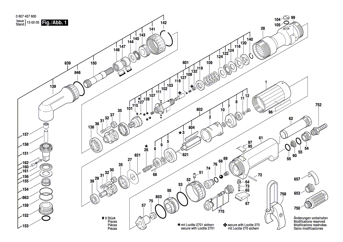 New Genuine Bosch 3602010000 Control Lever