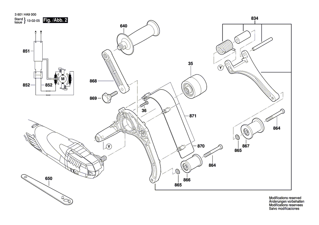 New Genuine Bosch 3602013010 Arm