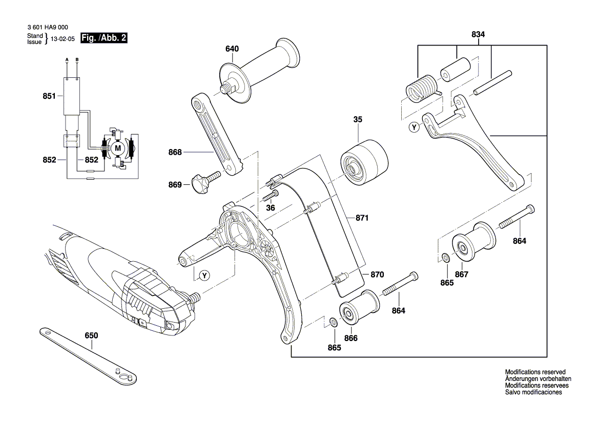 New Genuine Bosch 3602013010 Arm