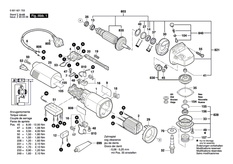 New Genuine Bosch 3602025023 Switch Handle