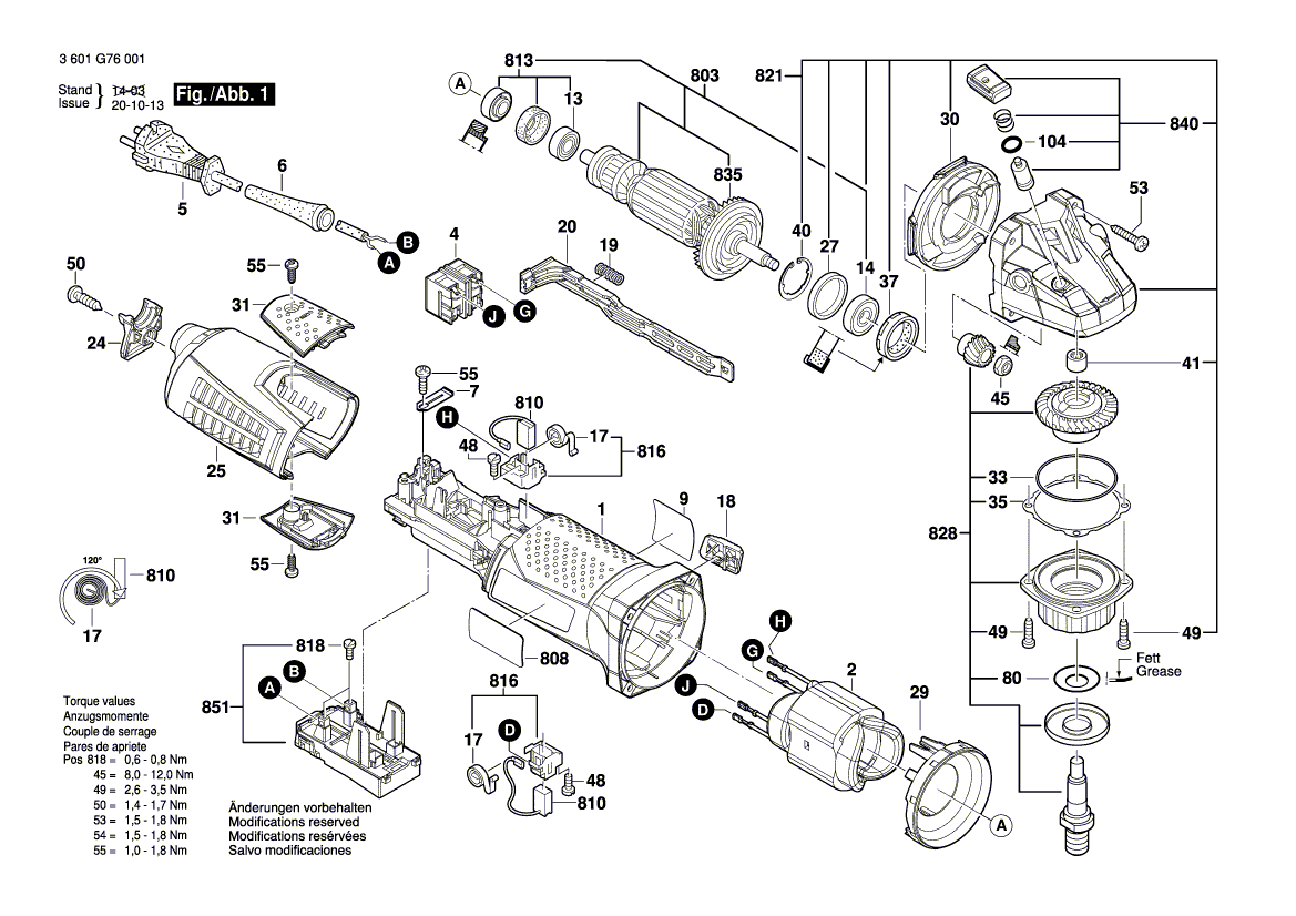 New Genuine Bosch 3602025029 Handle