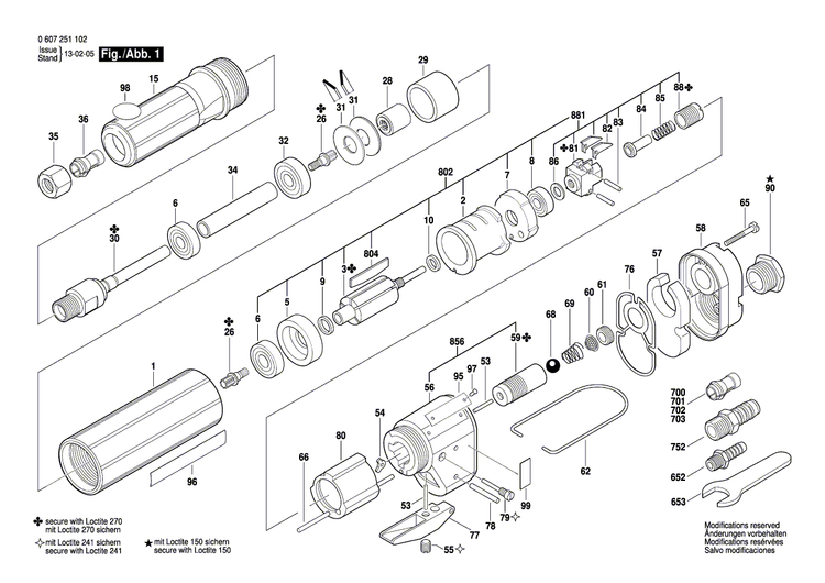 New Genuine Bosch 3602033000 Control Lever