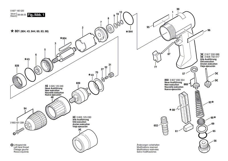 New Genuine Bosch 3602053003 Push-Button
