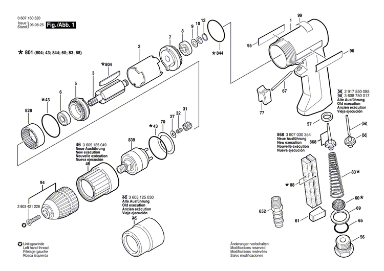 New Genuine Bosch 3602053003 Push-Button