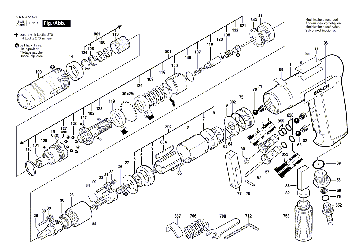 New Genuine Bosch 3602305006 Intermediate Piece