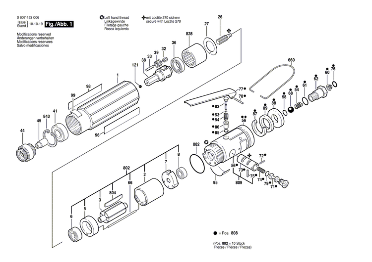 New Genuine Bosch 3602305015 Intermediate Piece