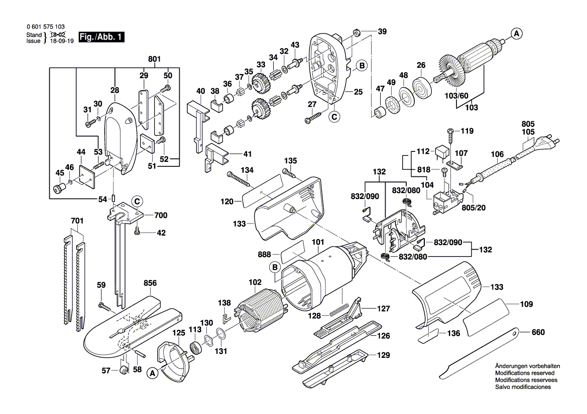 New Genuine Bosch 3602307009 Support Plate