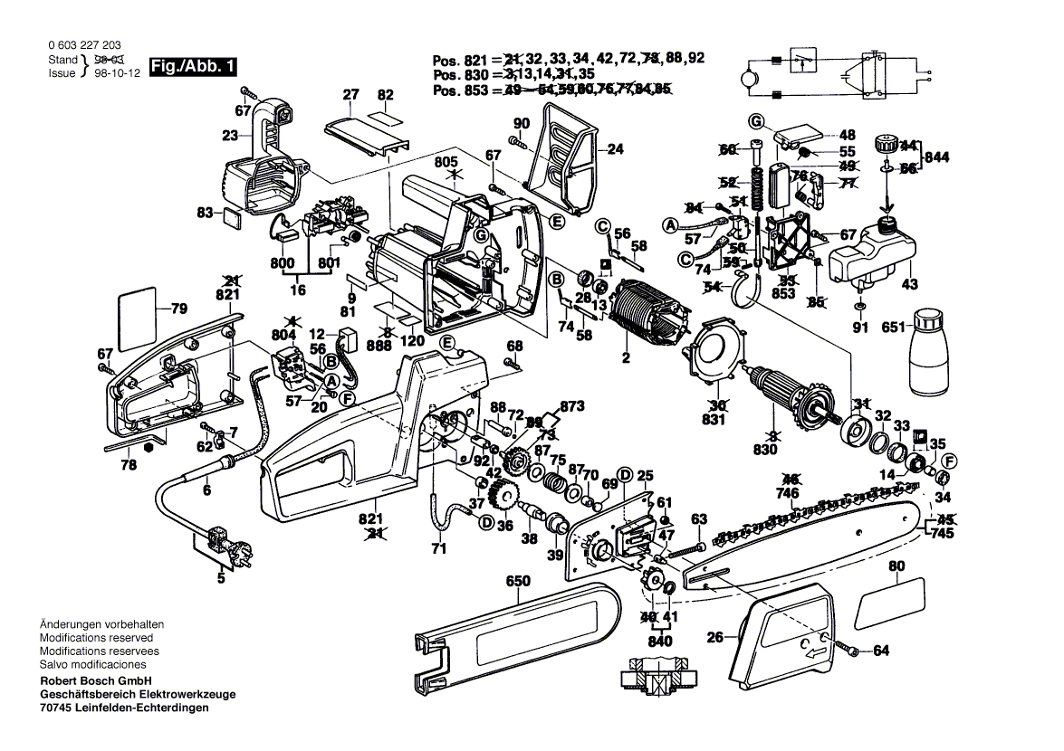 New Genuine Bosch 3602317011 Guide Rail