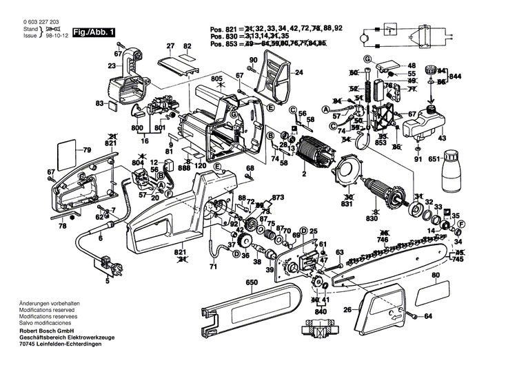 New Genuine Bosch 3602317011 Guide Rail