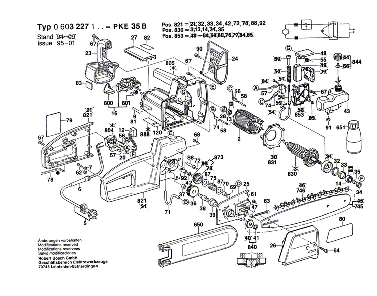 New Genuine Bosch 3602317035 Guide Rail