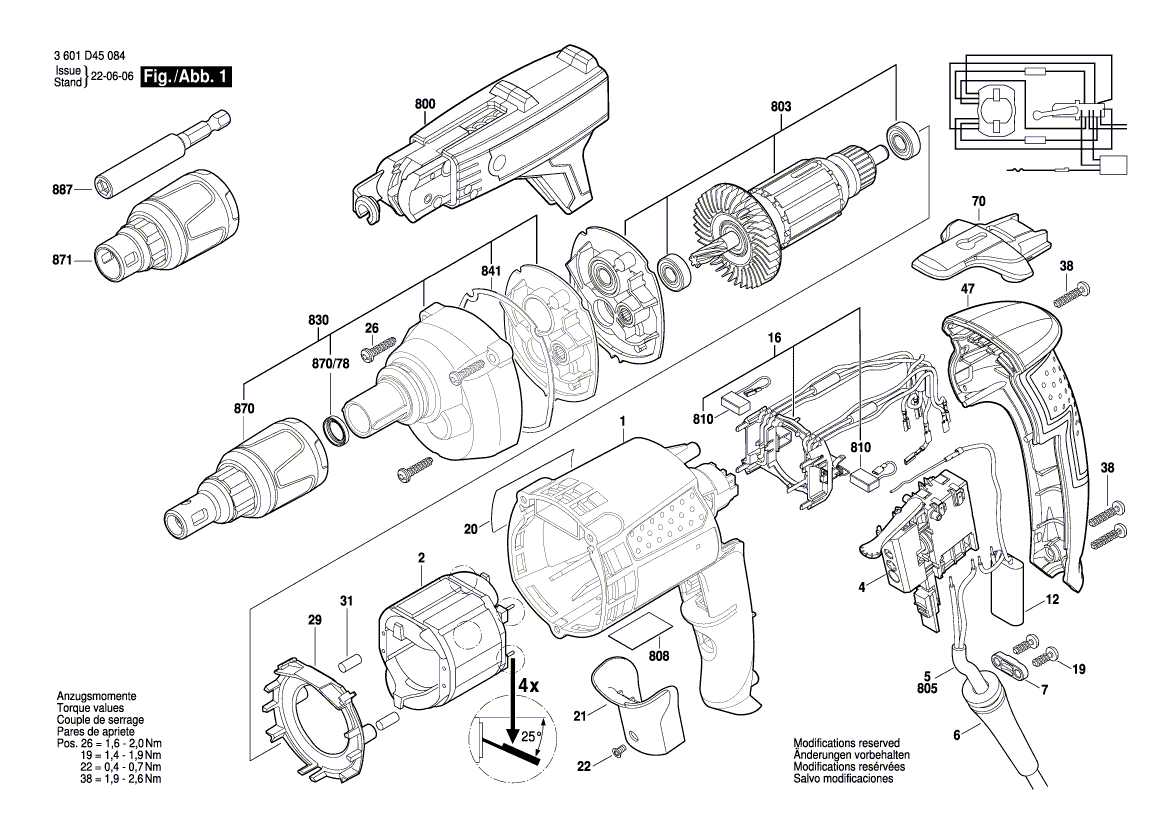 New Genuine Bosch 3603008500 Toolholder