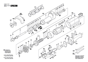 New Genuine Bosch 3603050014 Grinding Spindle