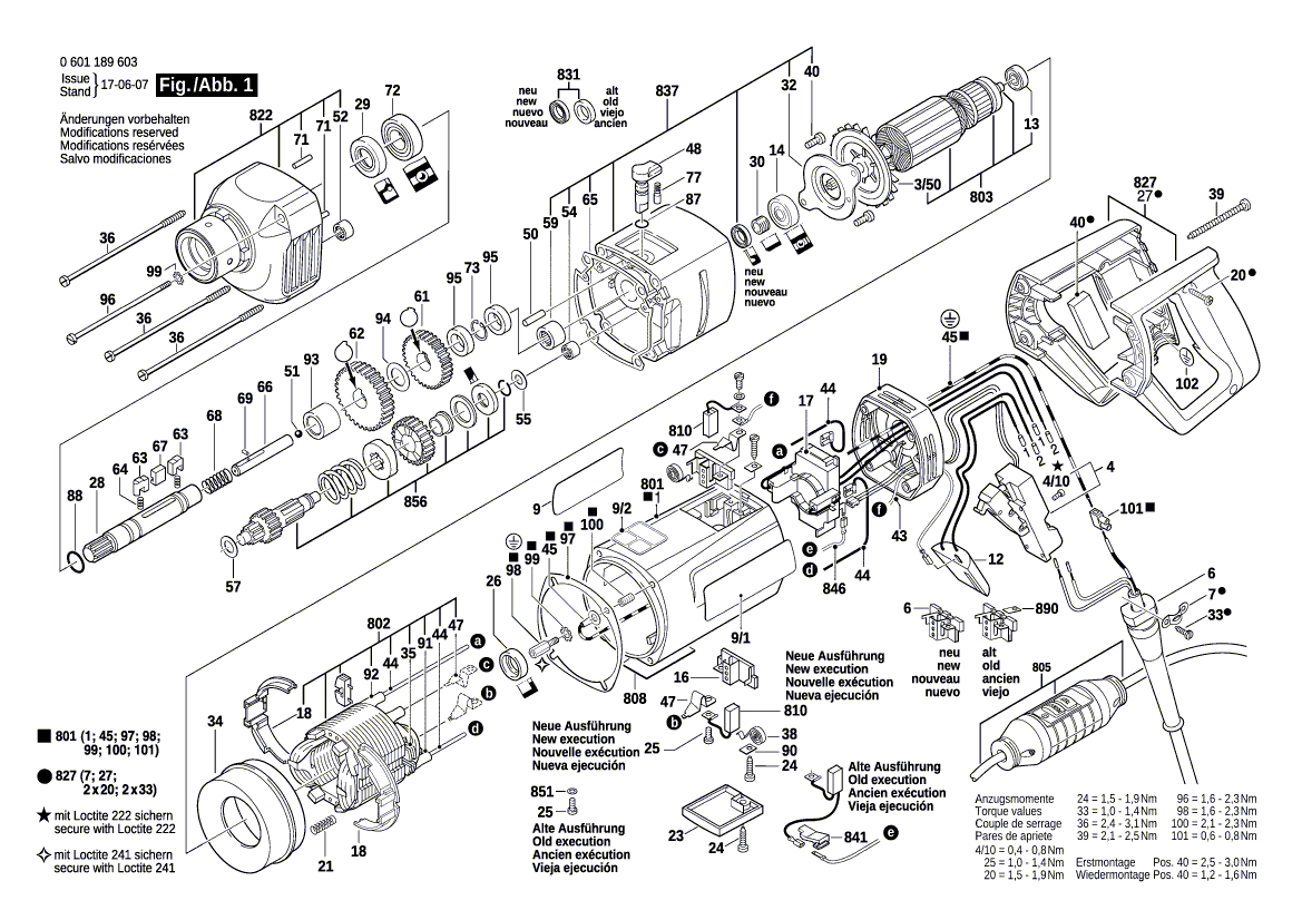 New Genuine Bosch 3603100033 Bolt