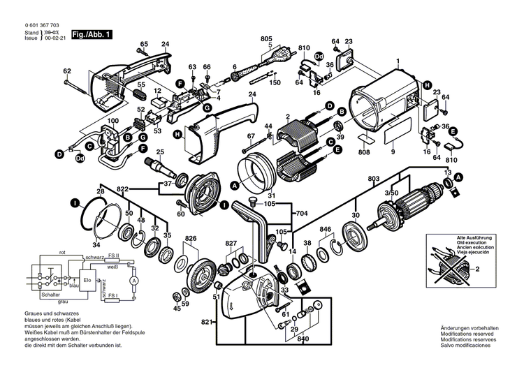 New Genuine Bosch 3603101007 Swivelling Axis