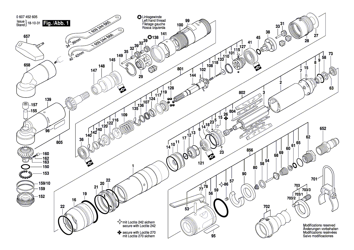 New Genuine Bosch 3603124031 Output Shaft