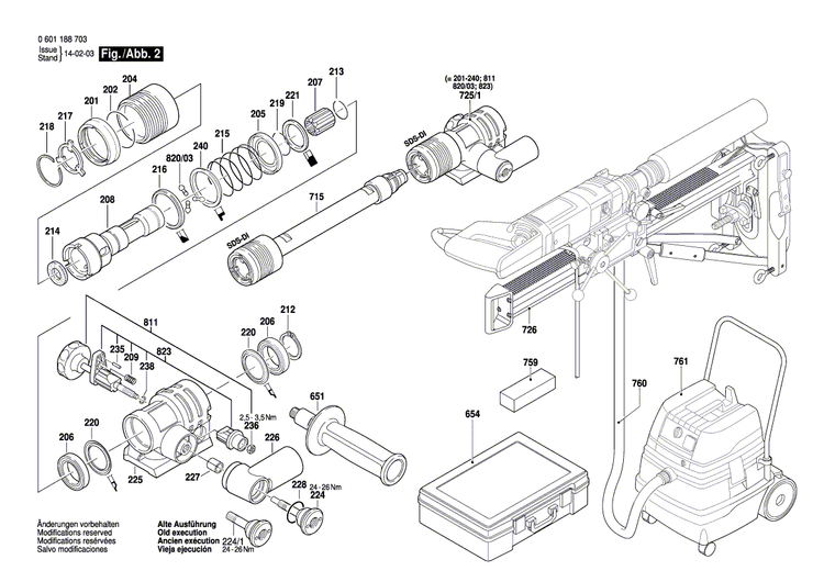 New Genuine Bosch 3603130005 Hollow Shaft