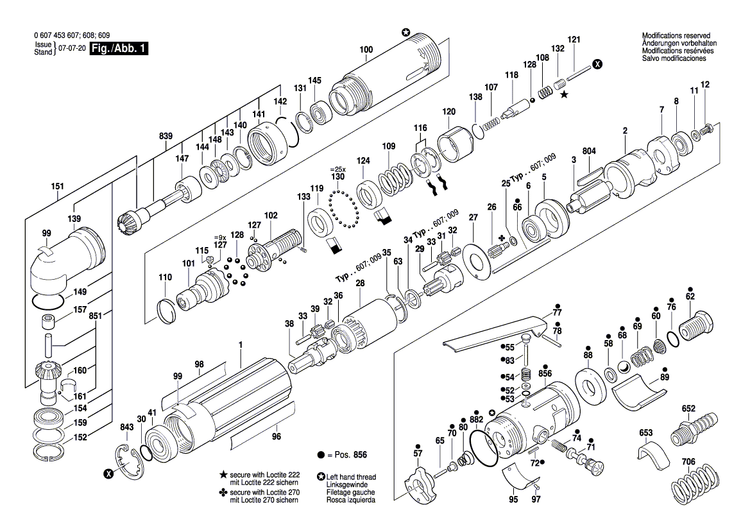 New Genuine Bosch 3603201055 Straight Pin