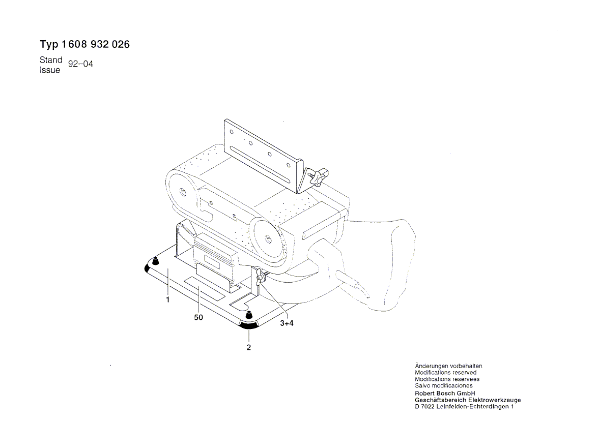 New Genuine Bosch 3603212500 Rubber Bushing