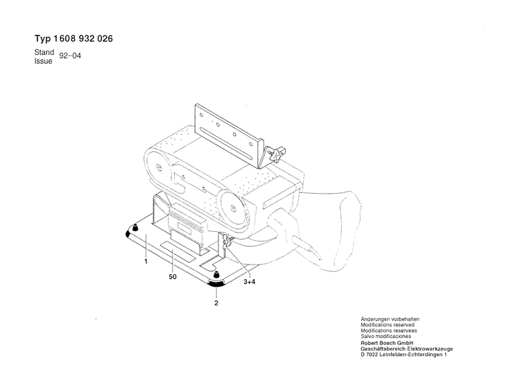 New Genuine Bosch 3603212500 Rubber Bushing