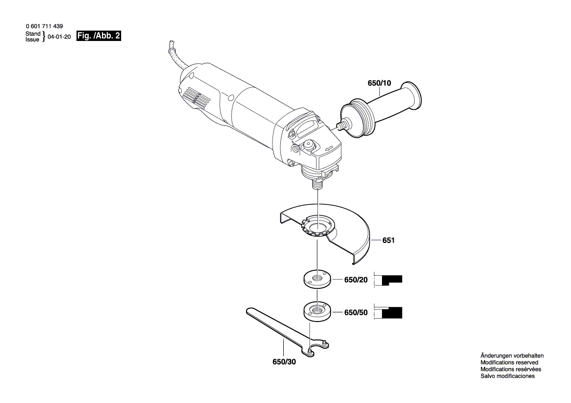 New Genuine Bosch 3603340501 Clamping-Flange