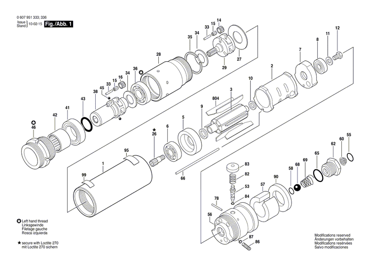 New Genuine Bosch 3603344049 Threaded Ring
