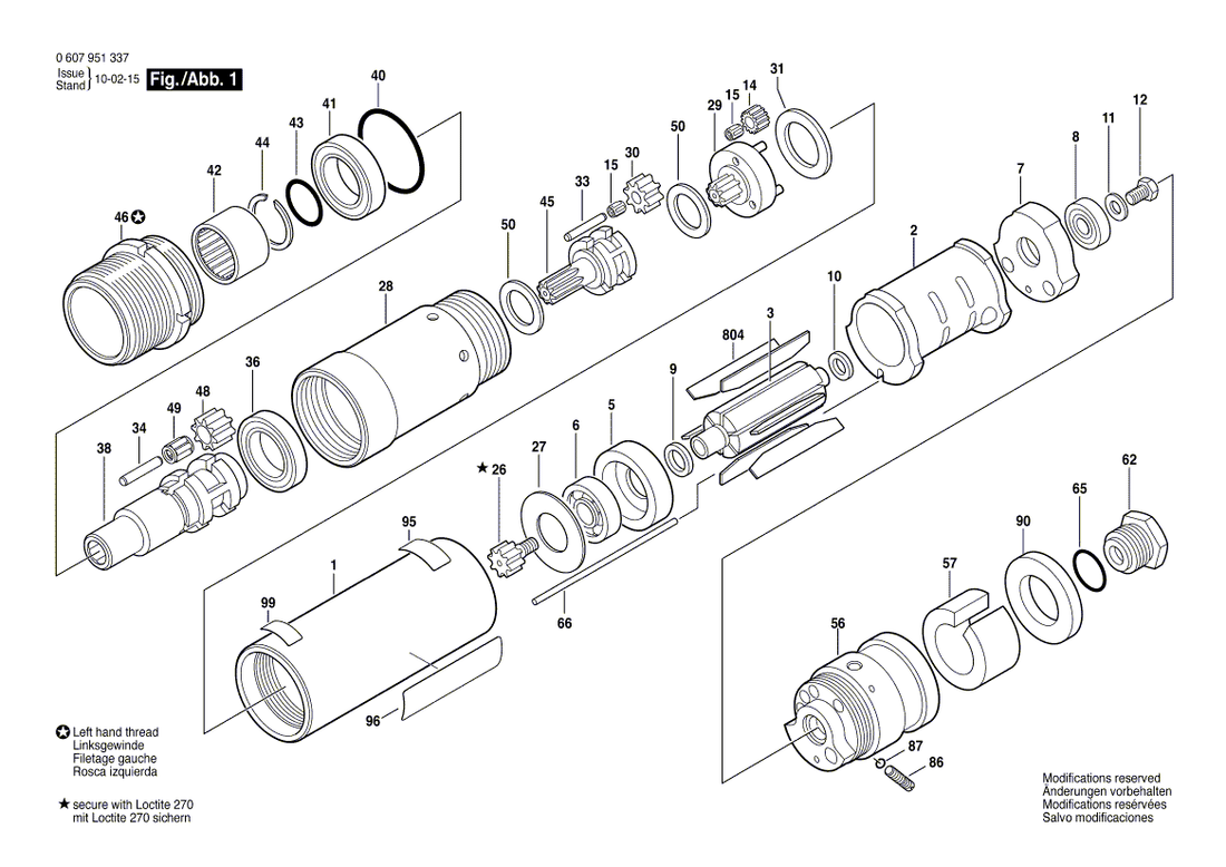 New Genuine Bosch 3603344051 Threaded Ring