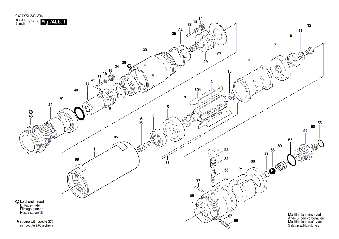 New Genuine Bosch 3603344056 Threaded Ring
