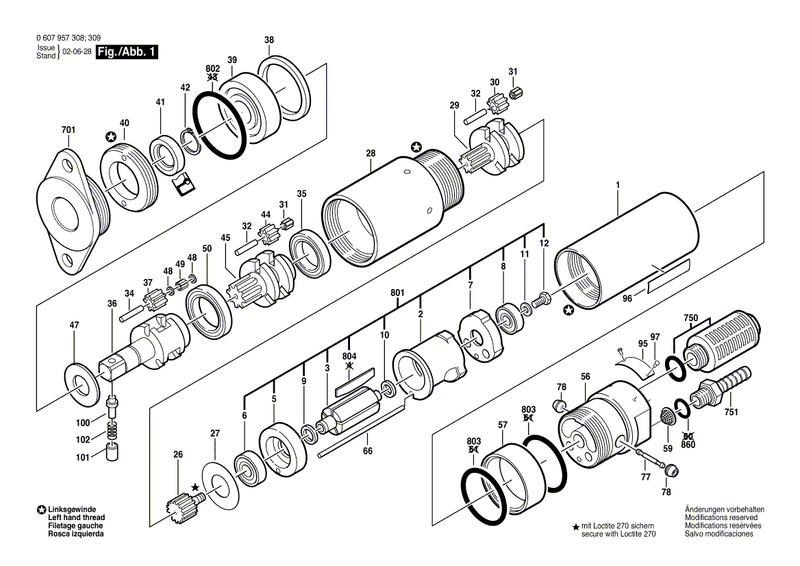 New Genuine Bosch 3603344060 Threaded Ring