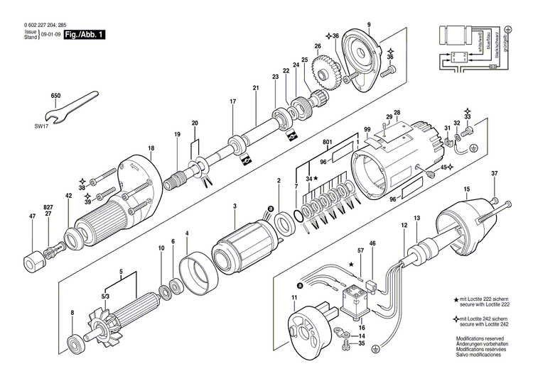 New Genuine Bosch 3603402000 Set screw