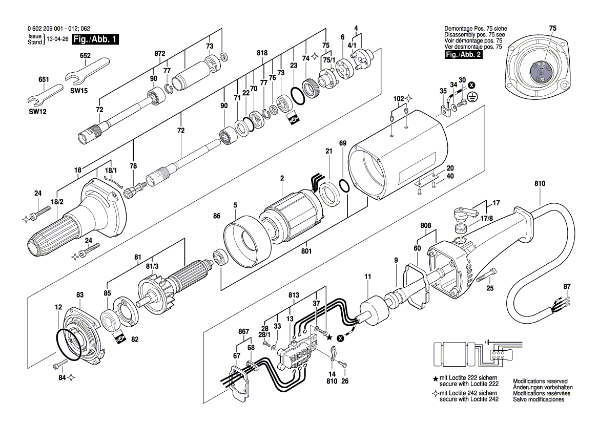 New Genuine Bosch 3603450008 Socket head cap screw
