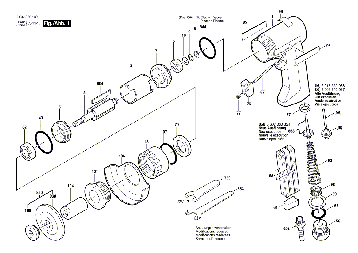 New Genuine Bosch 3603462010 Clamping Ring