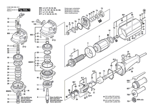 New Genuine Bosch 3603523043 Grinding Spindle