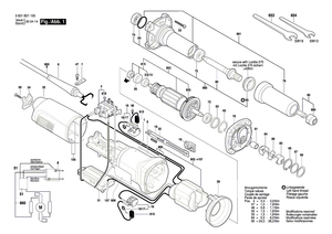 New Genuine Bosch 3603523070 Grinding Spindle