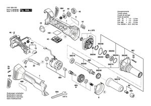 New Genuine Bosch 3603523072 Grinding Spindle