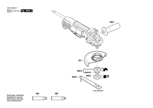 New Genuine Bosch 3603523503 Grinding Spindle