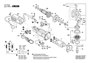 New Genuine Bosch 3603523503 Grinding Spindle