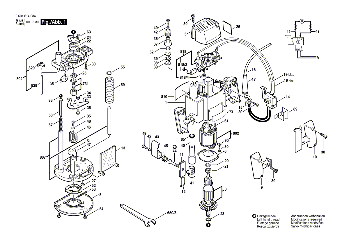 New Genuine Bosch 3604010500 Armature