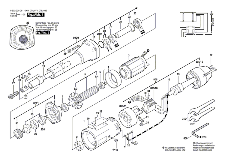 New Genuine Bosch 3604080003 Rotor Without Winding